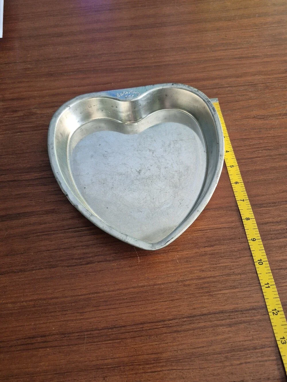 Vintage Bake King Heart-Shaped Baking Pans - Silver